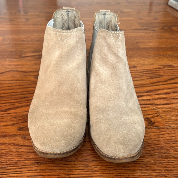 Toms taupe/grey and silver Chelsea boots sz 8 - Picture 4 of 7